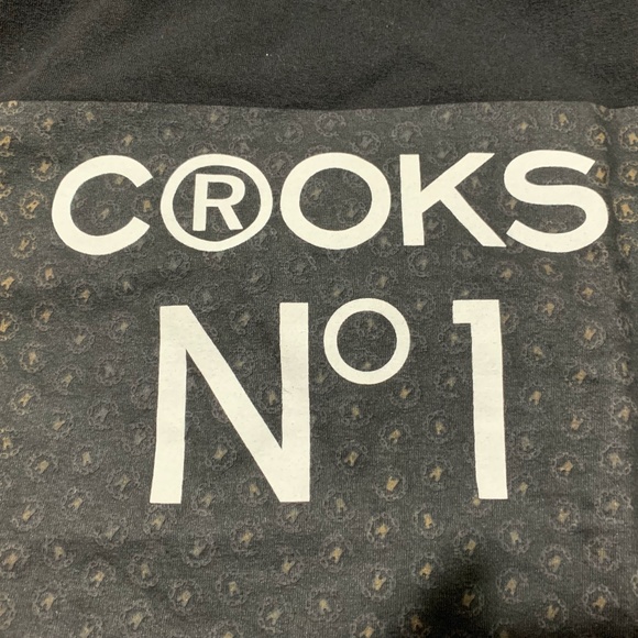 Crooks and Castles No 1 T-Shirt Medium Black - Picture 1 of 4